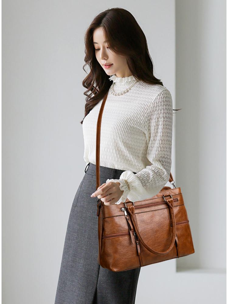 Women Tote Bag Handbags PU Leather Fashion Hobo Shoulder Bags with Adjustable Shoulder Strap KTY