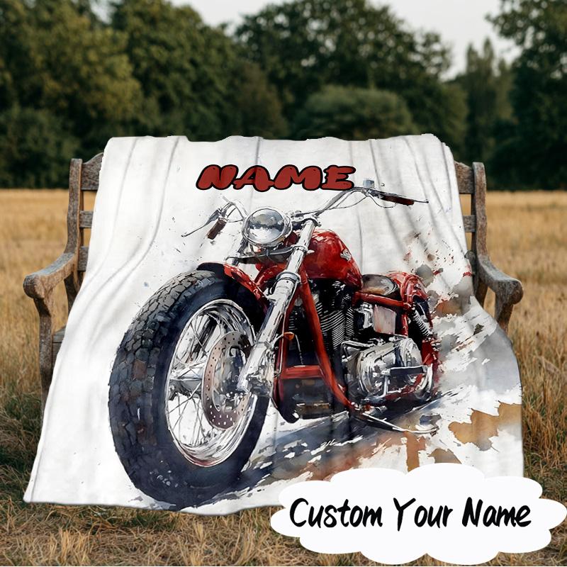 Custom Name Extreme Rider Adventure Blanket Ideal Bedding Blanket Perfect for Travel, Camping, Living Rooms, Offices, Sofas, Fan Christmas gift