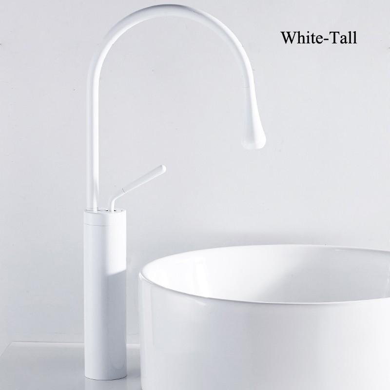 New Basin Faucet Single Lever 360 Rotation Spout Modern Brass Mixer Tap for Kitchen Bathroom Basin Water Sink Mixer Taps