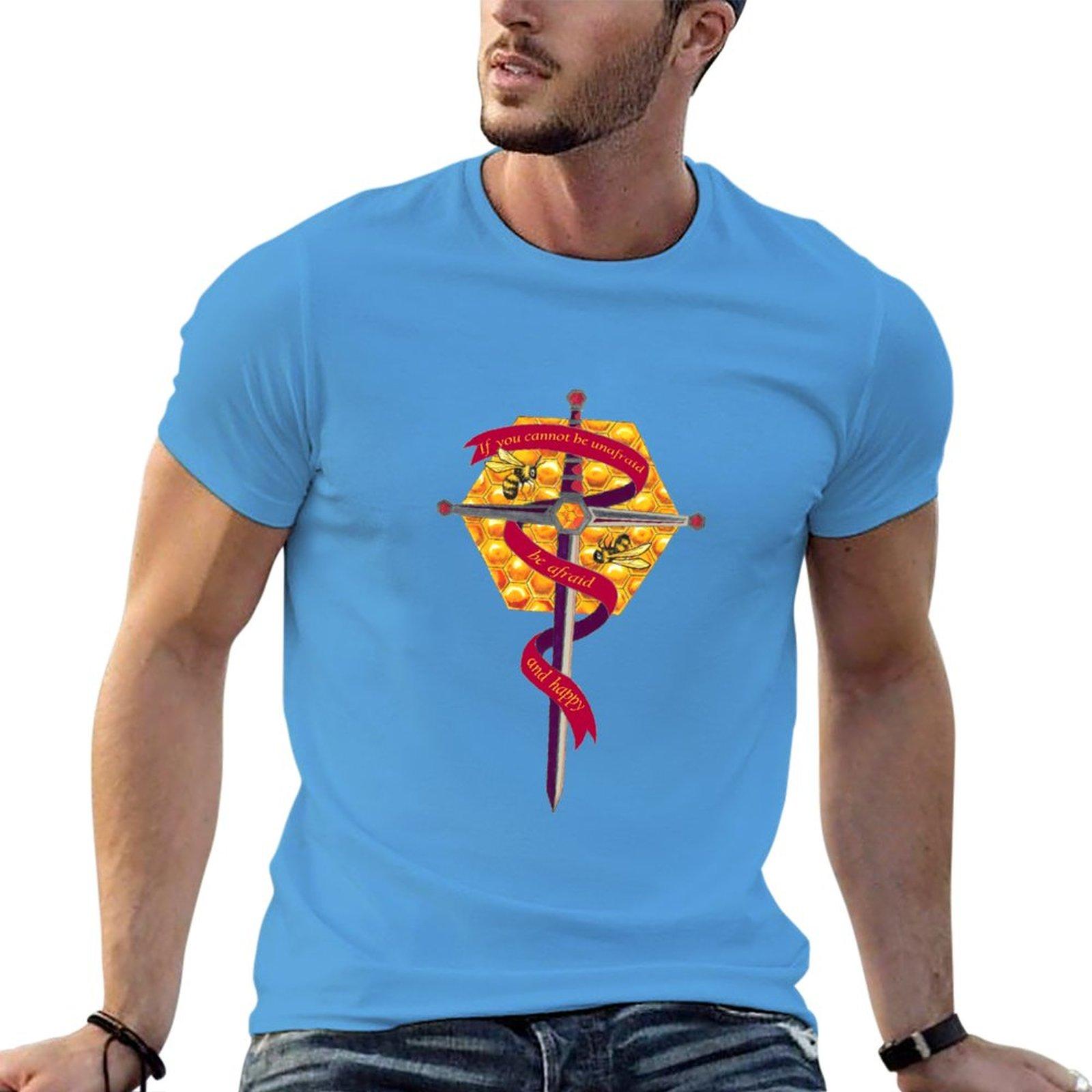 Afraid and Happy Raven Cycle Quote TShirt graphic t shirt oversized t shirts mens t shirt S