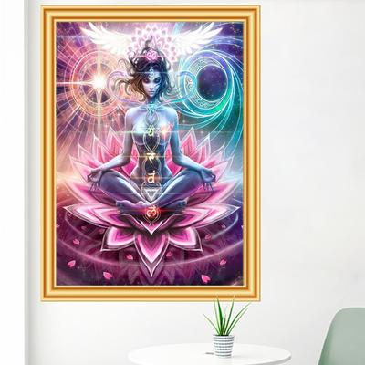 Pittura Diamante 5D Fai da Te Buddha Punto Croce Artigianato Diamanti Rotondi Completi Ricamo Mosaico Immagine Strass Murali per la Casa