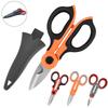Stainless Steel Fishing Scissor Electrician Portable Scissor High Carbon Steel Scissors Cut PE Braid Line Lure Carp Fishing Tool
