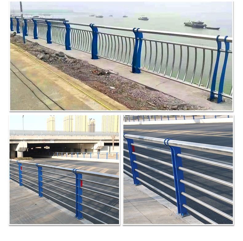 Stainless Steel Composite Pipe Bridge and Highway Guardrails, River Landscape Railings, and Isolation Barrier Installation