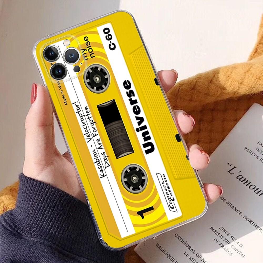 Retro Art Radio Tape Cassette Phone Case For IPhone 16 15 14 11 12 13 Mini Pro XS Max Cover 6 7 8 Plus X
