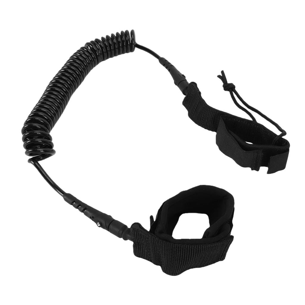 Ankle Surfboard Leash TPU Nylon 9.8FT Coiled Stand Up Paddle Board Leash Leg Rope for Shortboard Longboard