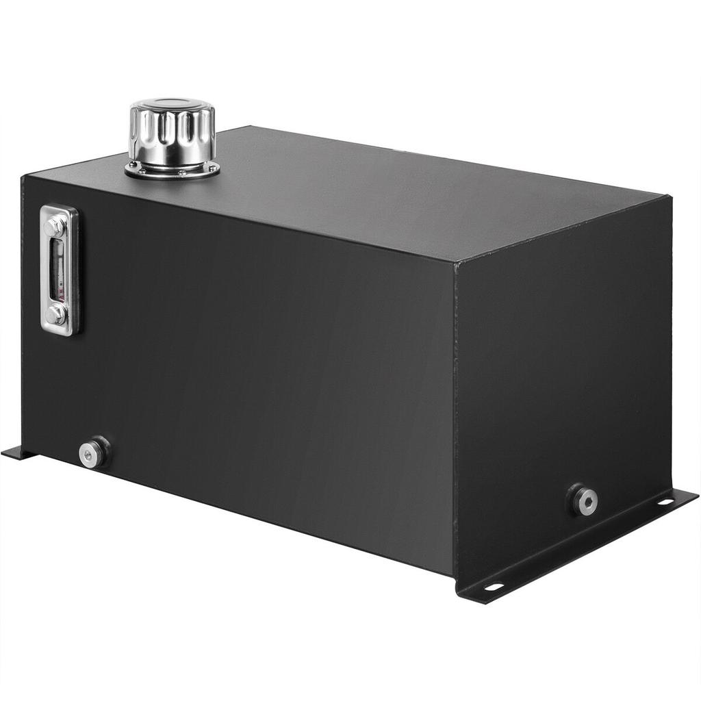 Hydraulic Fluid Tank 10 Gal Fuel Tank Heavy Duty Hydraulic Steel Tank Reservoir, Gasoline Transfer Tanks, Hydraulic Reservoir with Strainer Temp Gauge