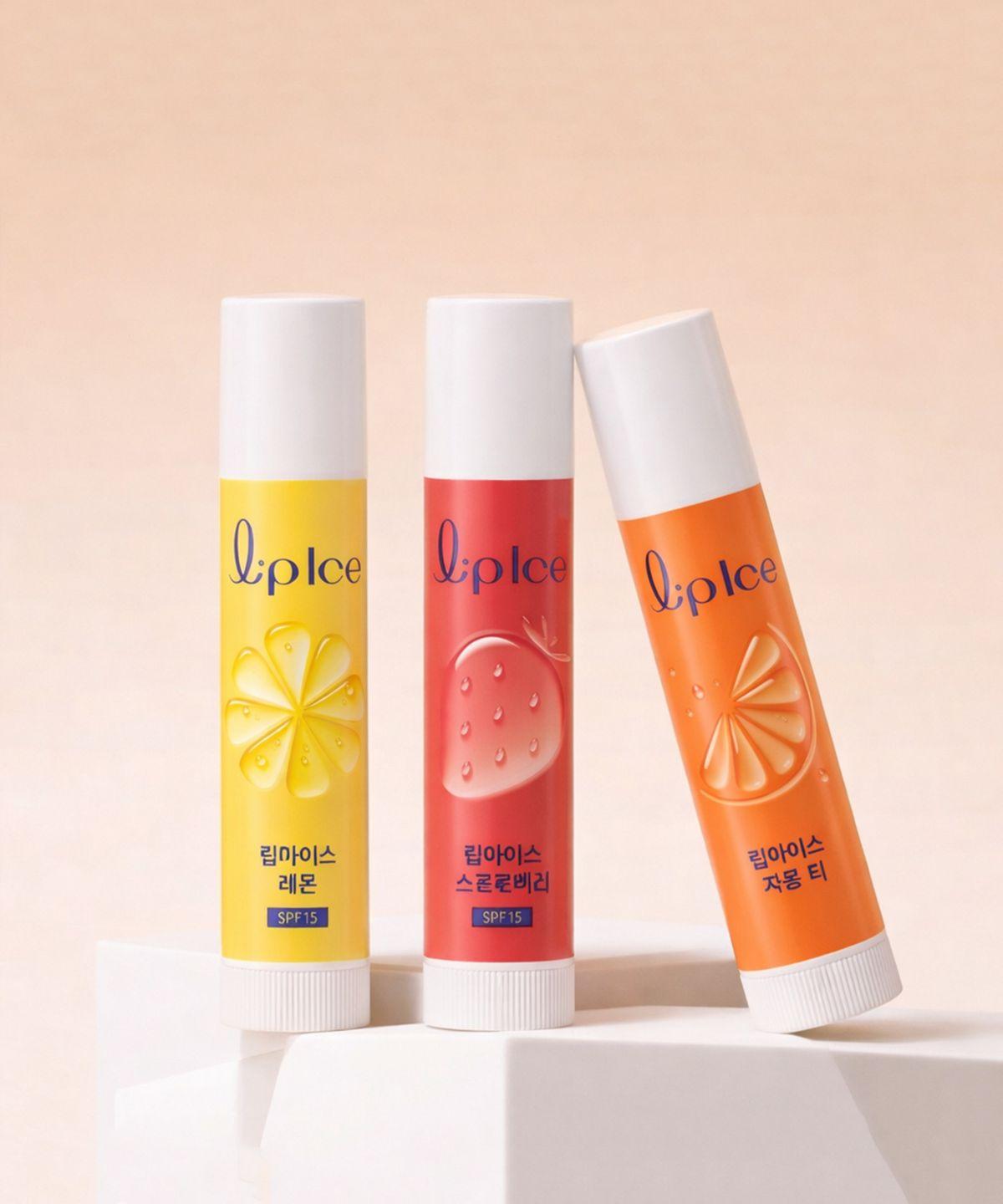 [Moisturizing/Revitalizing] Lip Ice Lip Balm 3.5g (Lemon/Strawberry/Grapefruit) 1 lemon