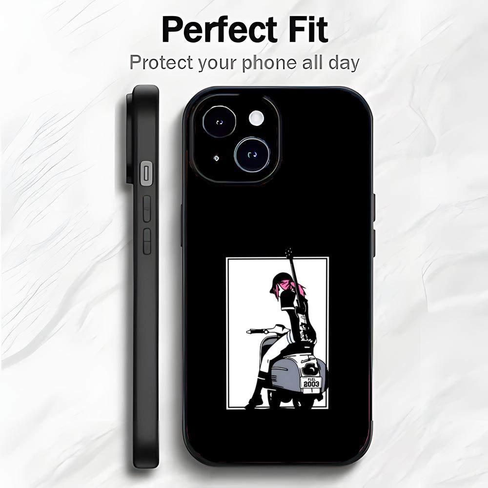 Anime F-FLCL F-First Love Cyber Love Phone Case Phone Case Soft Packaging Lightweight For iPhone17 16 15 14 13ProMax