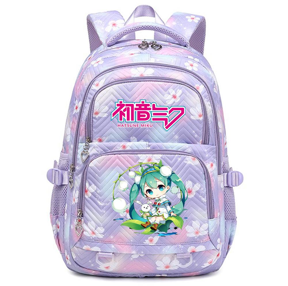 Anime Hatsune Miku Printed School Backpack Student Teenager Bookbag for Boy Girl Women Large Capacity Waterproof Backpack Travel Mochila Escolar