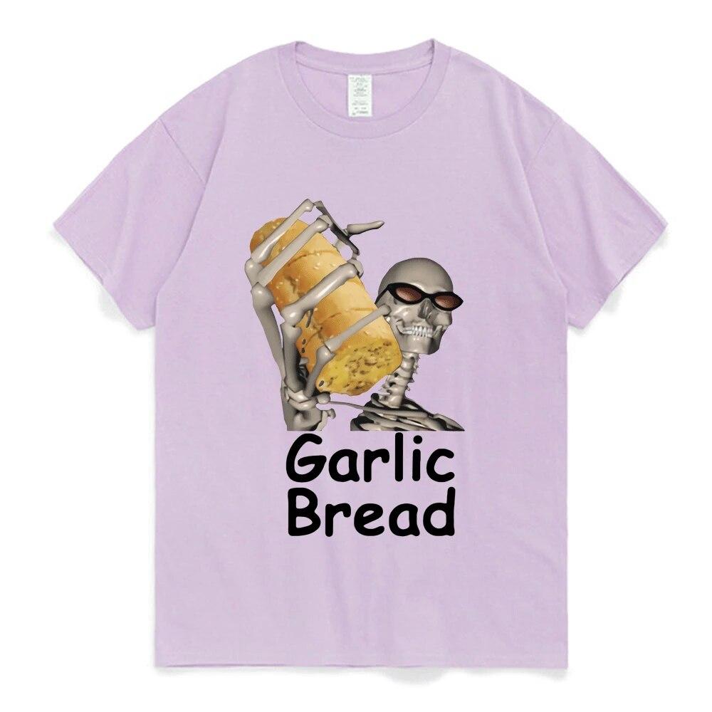 Garlic Bread When Ur Mom Com HOM N Maek Hte T Shirt Unisex Women Graphic Print Tees 90s Vintage Gothic Cotton T-shirts Oversized