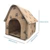 Küçük Köpek Evi Yuva Paw Print Taşınabilir Ayrılabilir Köpek Kedi Uyuyan Ev