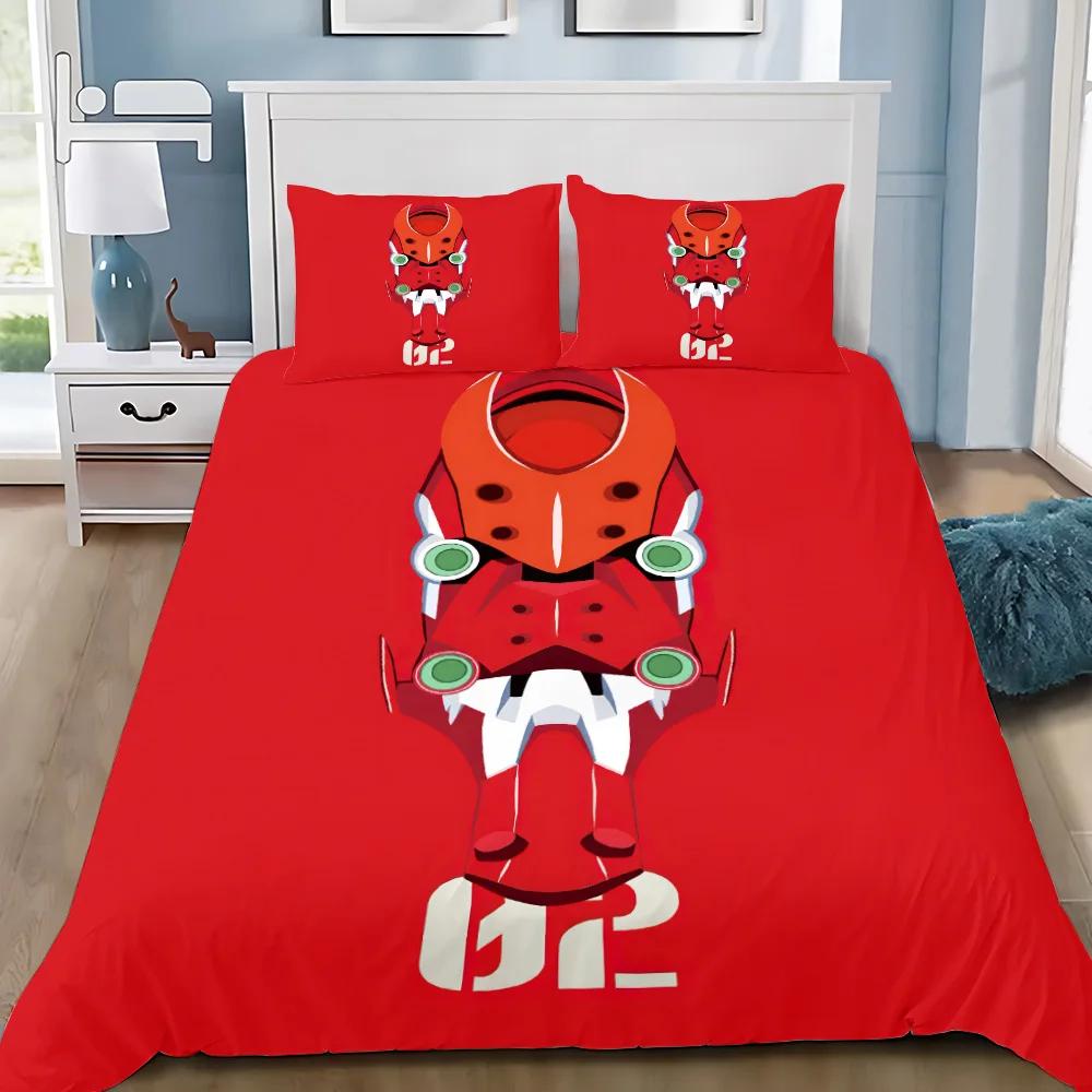 Anime E-evangelion V-eva A-genesis Duvet Cover Pillowcase Bedding Set Adult Boy Girl Bedroom Decoration Children Single Double