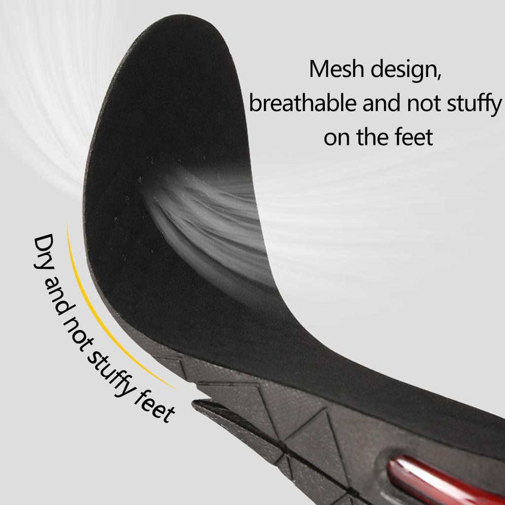 1 pair - Height Boosting Invisible Insoles - Adjustable Shoe Heel Cushion for Taller Support, Comfort and Shock Absorption
