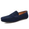 Men's Frosted Leather Slip-on Loafers - Lightweight, Simple, Plus Size, Four Seasons Wear