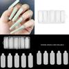 60Pcs 3D Silicone Double Nail Forms Mould Sticker Set for Nail Extension Quick Building Double Nail Forms Mould