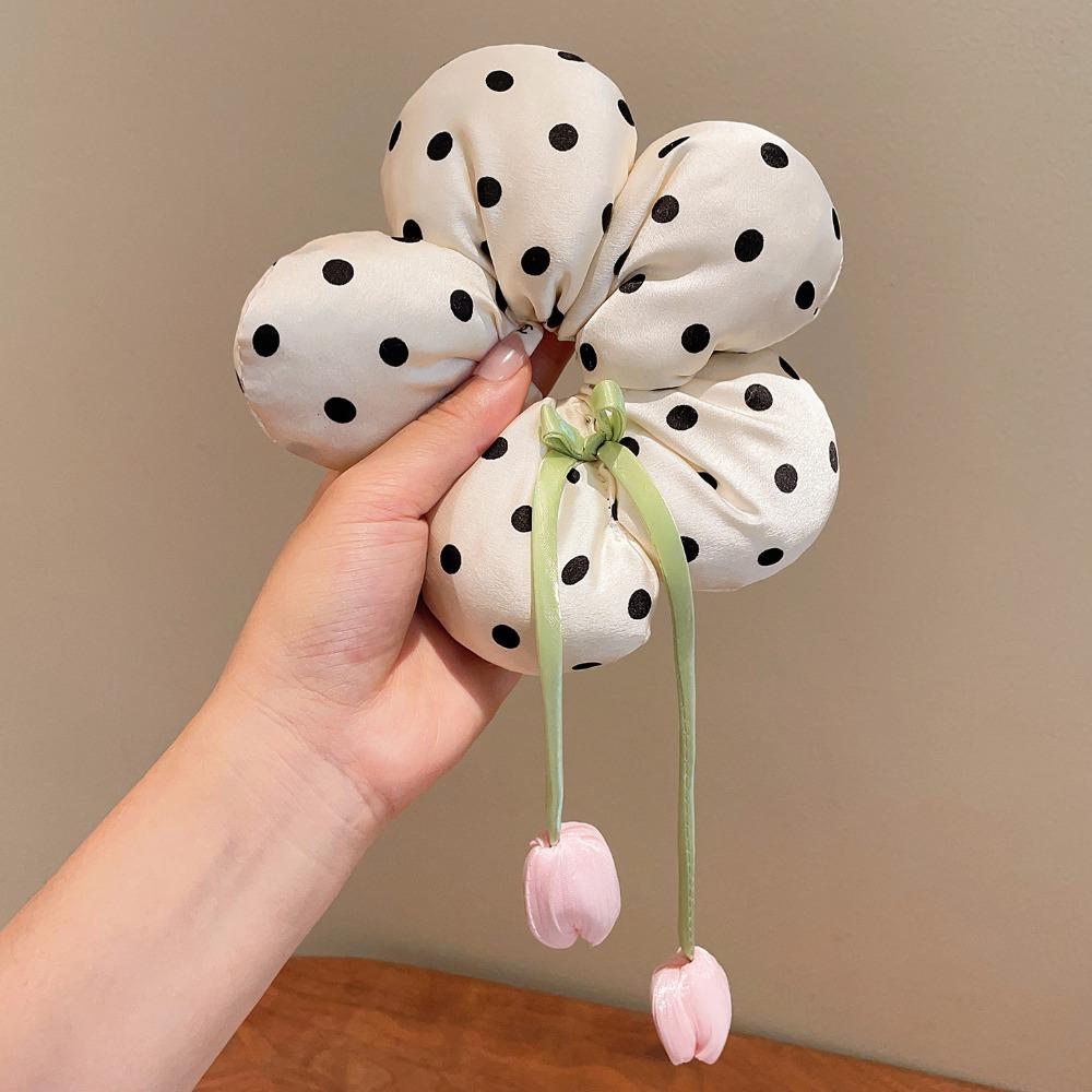 

Elastic Flower Hair Ring Bowknot Flower Scrunchie Sweet Girls Hair Rope For Women Girls рожевий