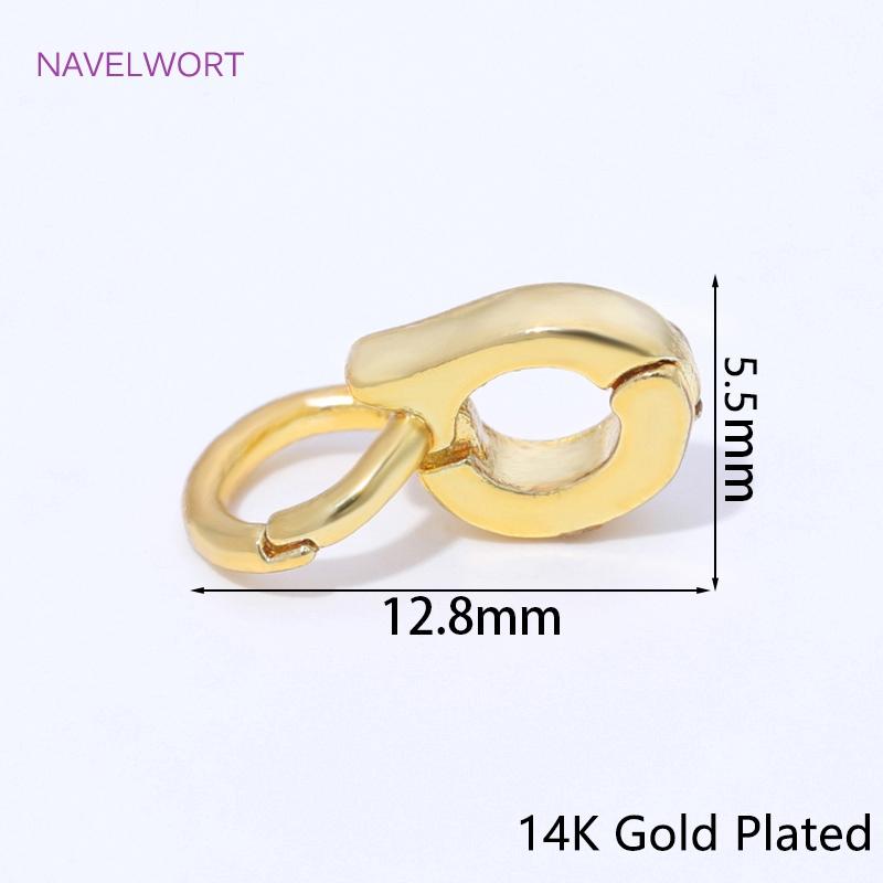 

14K Gold Plated Brass Bails For Pendants,Enhancer Pendant Bails Connector,Bale Pendant Holder for Jewelry,DIY Necklace Fittings 2 pieces