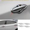 For Hyundai Elantra 2011-2016 Chrome Glossy Outside Door Bowl Cup Cover Trim 4X