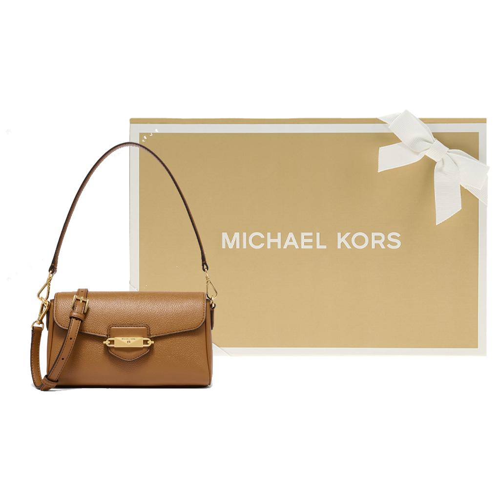 New MICHAEL KORS Fleur Cow Leather Shoulder Bag Small Size Women's Black 32F3G6FC1L