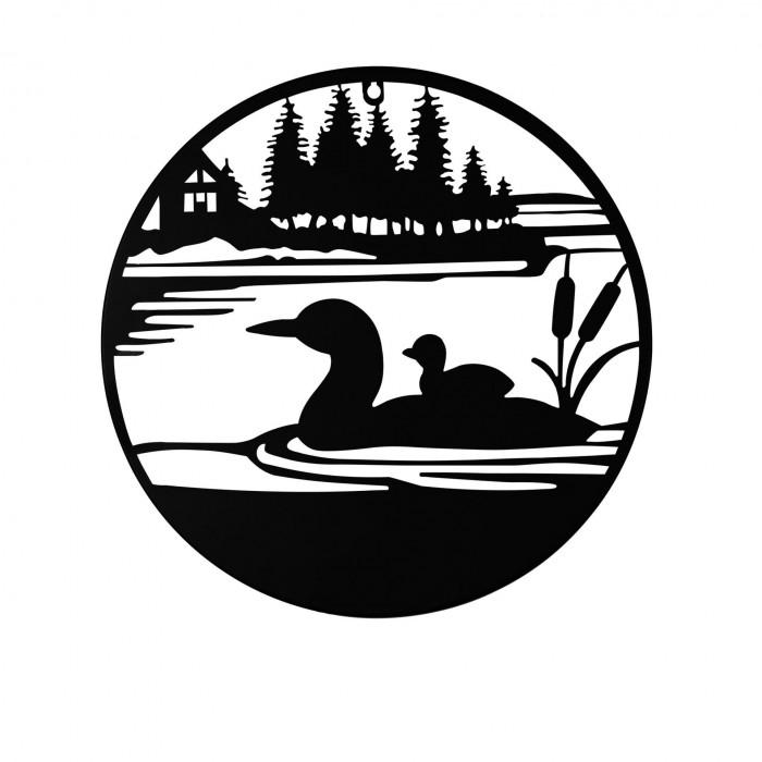 Country Living Metal Wall Art 40cms - Ducks