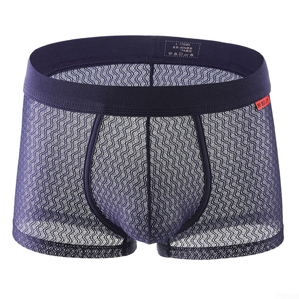Middle Elasticity Men Underwear Middle Waist Nylon Panties