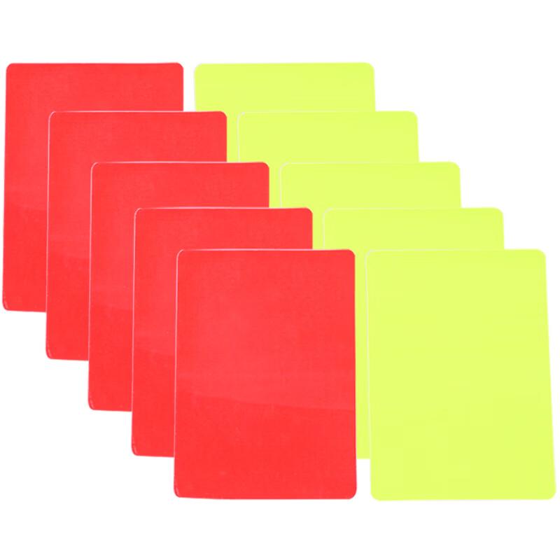 Football Referee Red & Yellow Card Set