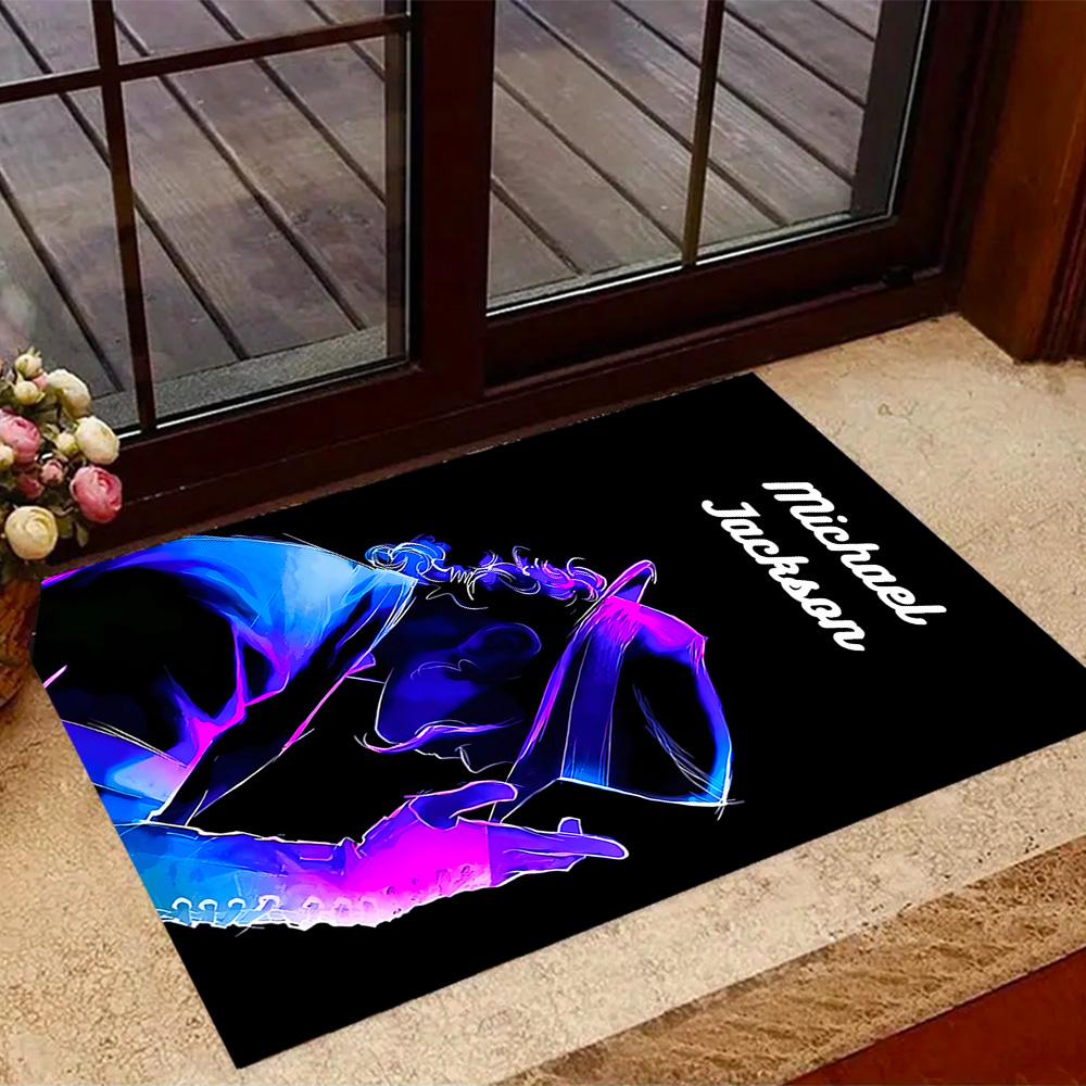 Michael Jackson Dangerous Tour Carpet Suitable for Foyer Balcony Hallway Game Room Anti-slip Rug Decorate Offices Spiritual Gift