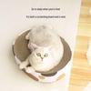 Oval Cat Scratching Bed with Corrugated Paper for Kittens
