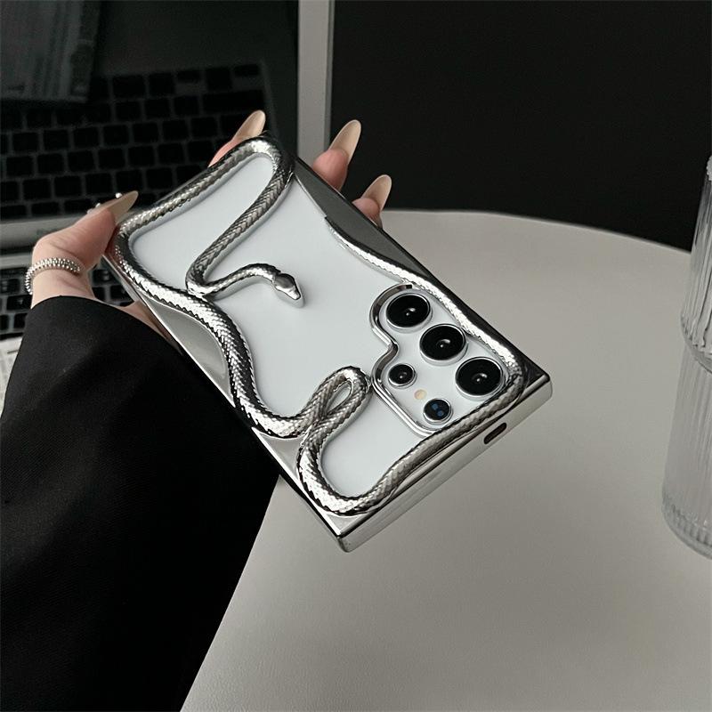 

Samsung S25 Ultra Electroplated 3D Snake Phone Case with Matte Heat Dissipation Samsung S24 Ultra