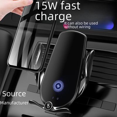 Clip magique M123: Chargeur de voiture sans fil et support de téléphone à serrage automatique