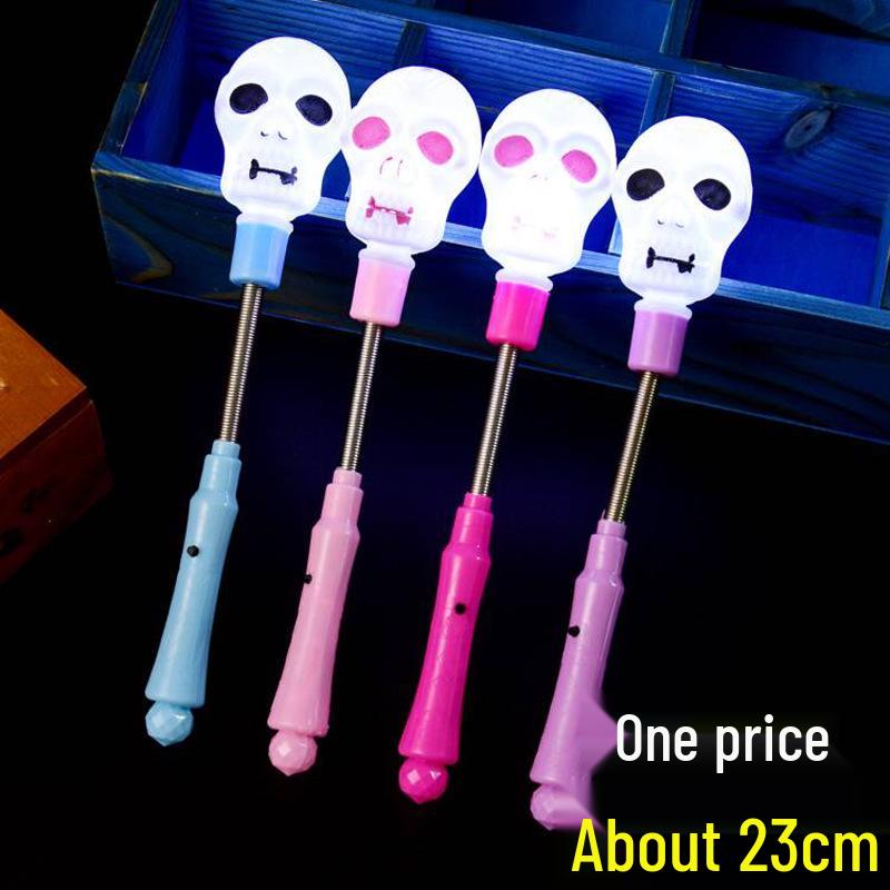 Halloween Luminous Bracelet & Skull Light Gift Set for Kids and Adults