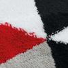 Rug Woolly Touch Pattern Triangles Red 80x150