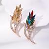 Sophisticated Wheat Ear Brooch for Women – Elegant Large Pin Accessory
