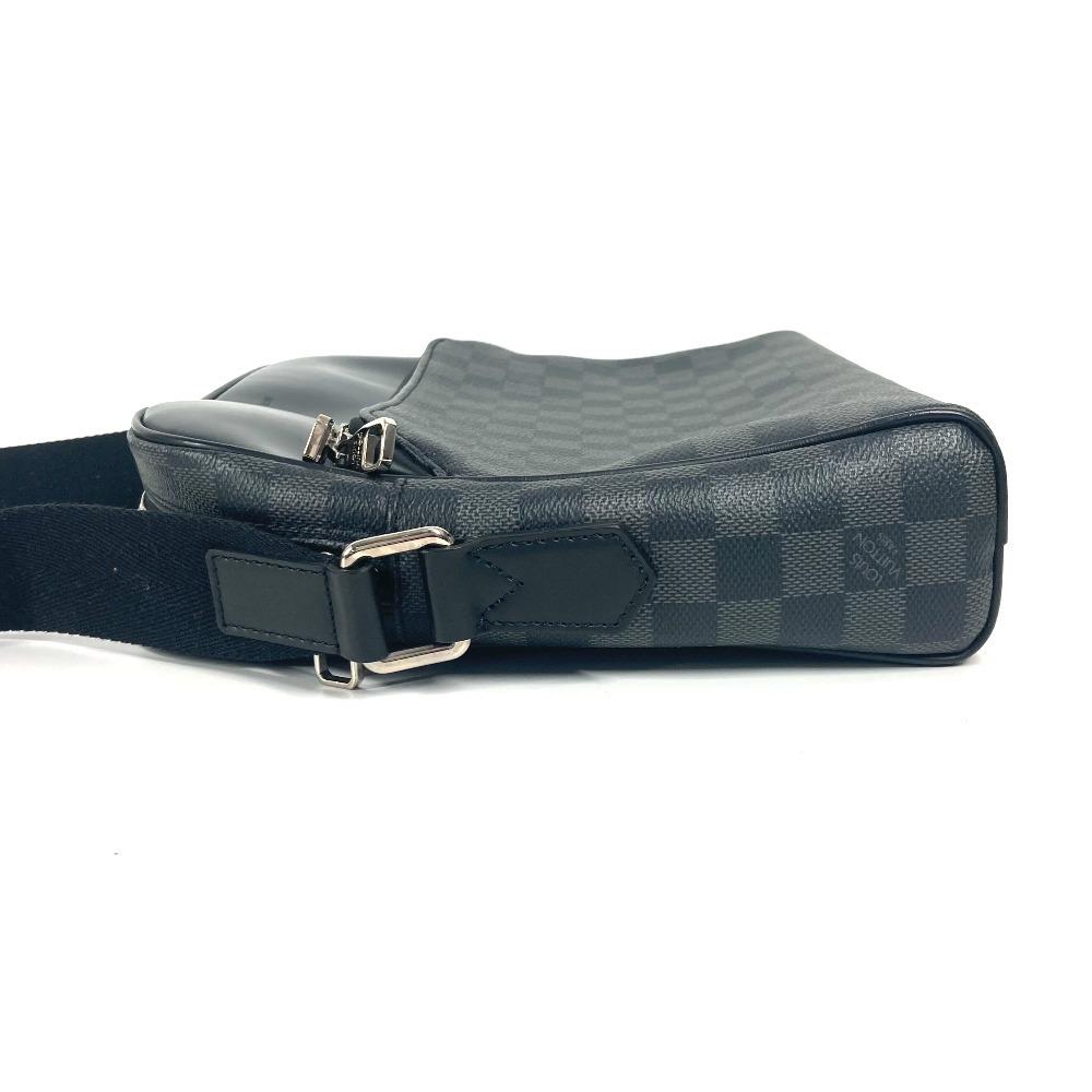 Louis Vuitton N41408 Damier Graphite Dayton PM Messenger Shoulder Bag Black