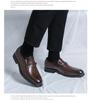 Men's Plus Size Leather Loafers: Versatile British Slip-On Shoes for Business, Formal Wear, Weddings, and Grooms