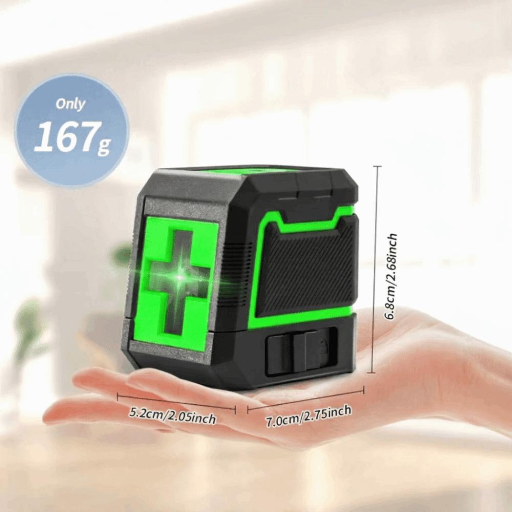 Horizontal Vertical Line Measuring Laser Ruler 2Line Laser Level Measuring Tool Household