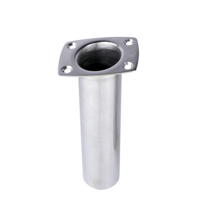 Boat Accessorie 2 Pieces Boat Fishing Flush Mount Rod Holder 316 Stainless Steel Fishing Tackle Tube Accessory 15° 90°