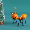 4 Stück Metallameisen Gartendekoration Zaun Rasen Schlafzimmer Wohnzimmer Dekoration 3D Skulptur Ameisen Kunstdekoration Schmuckstück