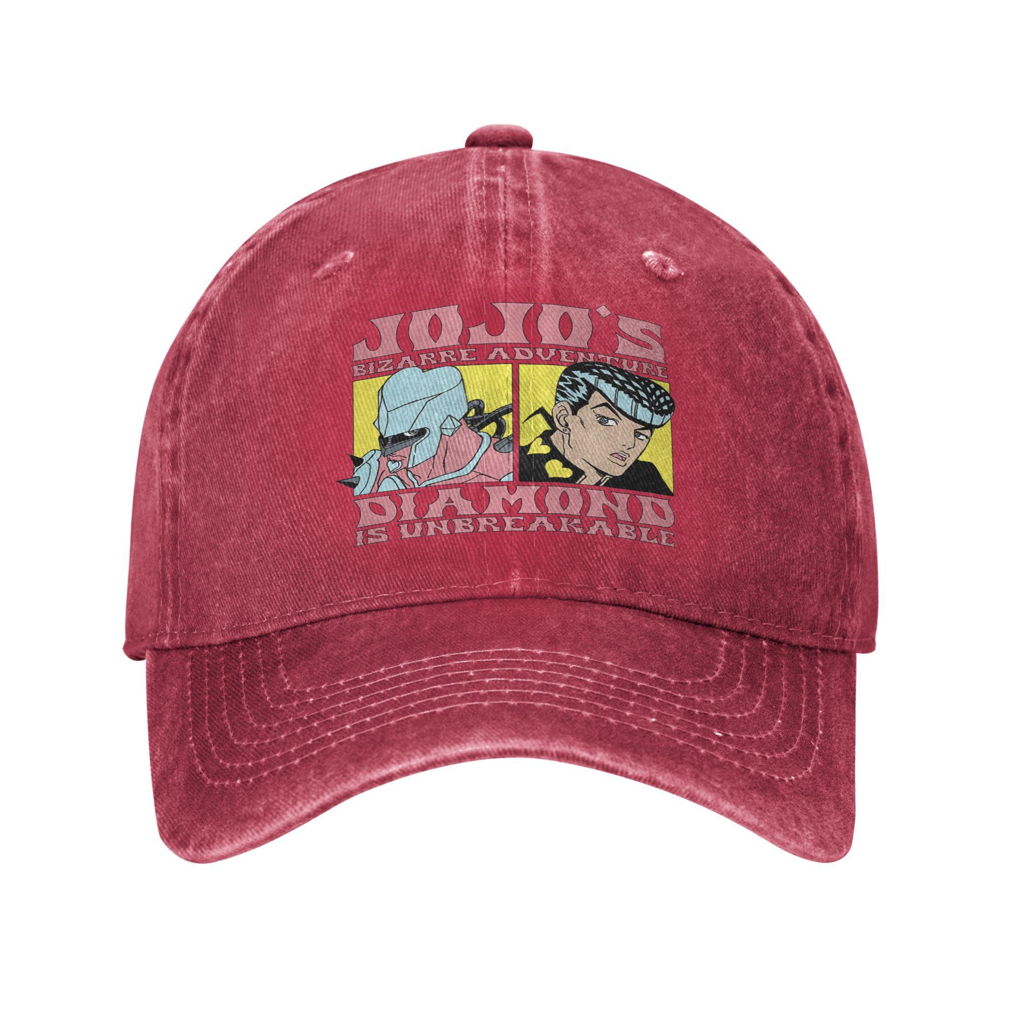 Jojo Cap anime Hipster Baseball Cap Hats Visor Protection Snapback Cotton tops gorras Adjustable