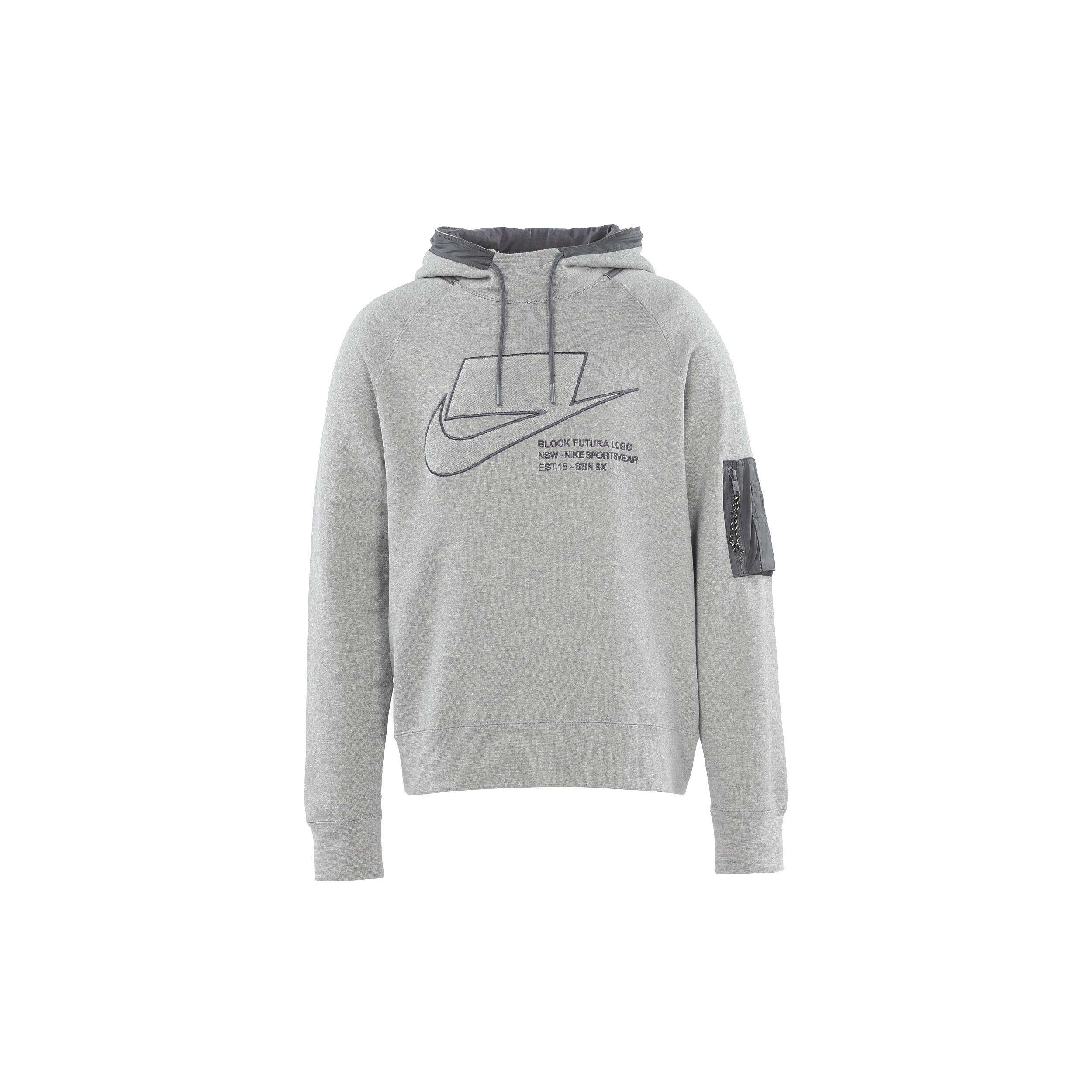 Nike Sportswear logo Printing Woven Pullover dark grey Gray Men s CU3798-050 XL