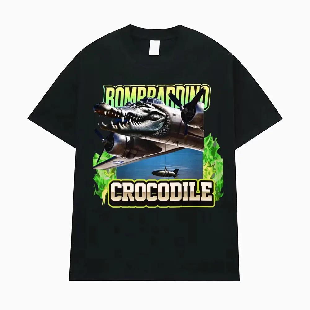 2025 Frigo Camelo Tralalero Tralala Bombardiro Crocodilo T Shirt Funny Italian Brainrot Meme T-shirt Cotton Women Men Summer Tee