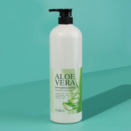 FoodaHolic Aloe Vera Soothing Gel 1000ml / Pump-type Large Capacity Soothing Gel with Centella Asiatica Extract_631373