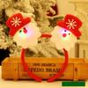 Snowman Christmas LED Headband Red Santa Hairband Snowman LED Light Headband  New Year's Eve