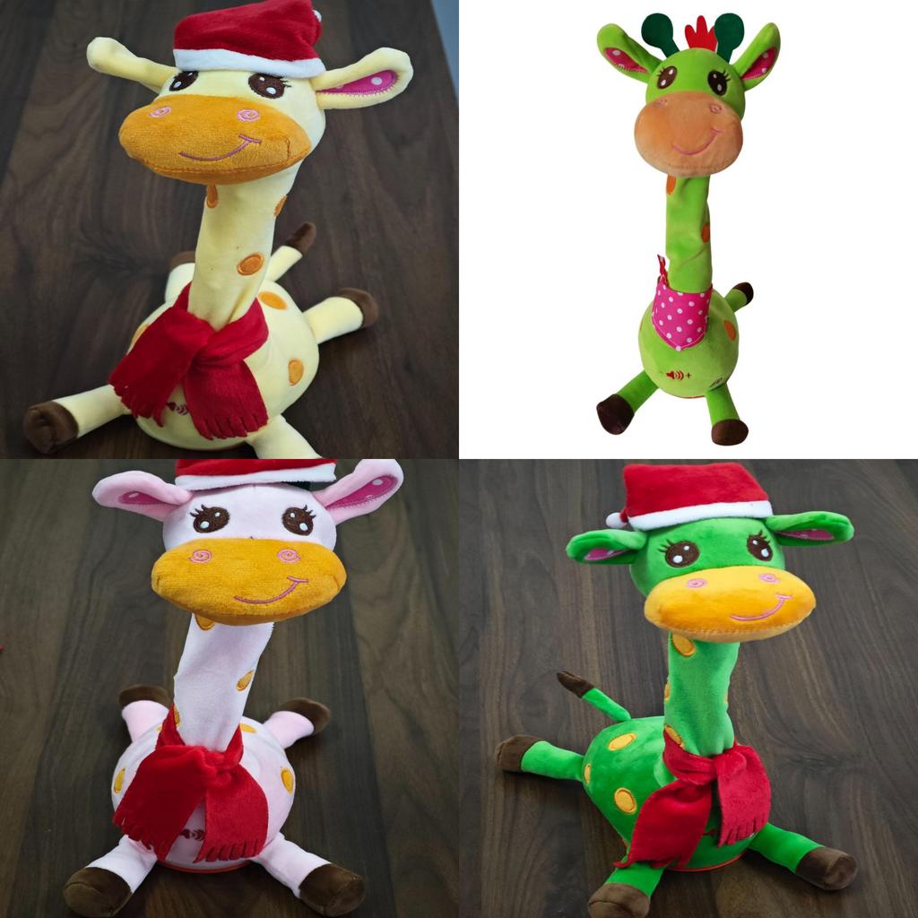 Plush Giraffe Toy With Volume Control And Dancing Motion Gift For Kids