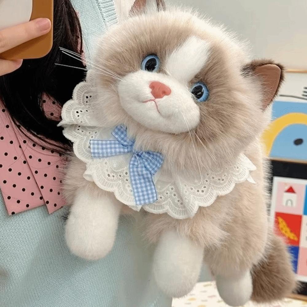 Soft Stuffed Cat Doll Ragdoll Cat Plush Cat Doll Interactive Toys Simulation Cat Plush Toys Girls