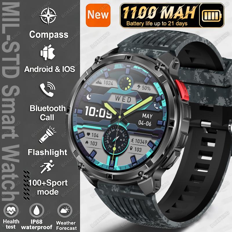 New T-Rex3 Ultra 1100mAh Battery Smart Watch Men GPS Track Compass IP68 Waterproof Sports Tracker Outdoors Military Smartwatches