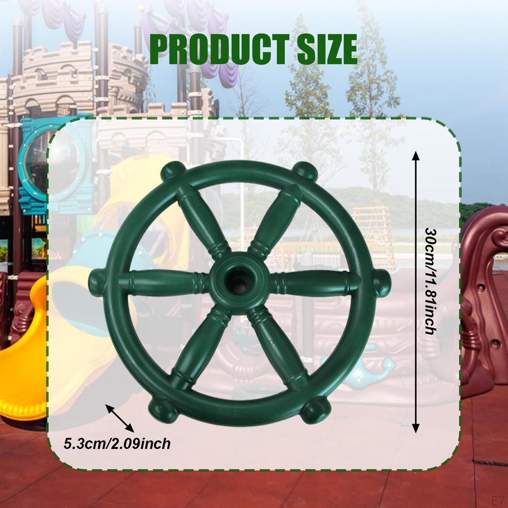 Pirate Ship Wheel Toy Gym Steering Playground Accessories for Tree House Play Outdoor