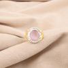 Natural Pink Cat's Eye Gemstone 925 Solid Silver Jewelry Women's Designer Ring RR-61-38