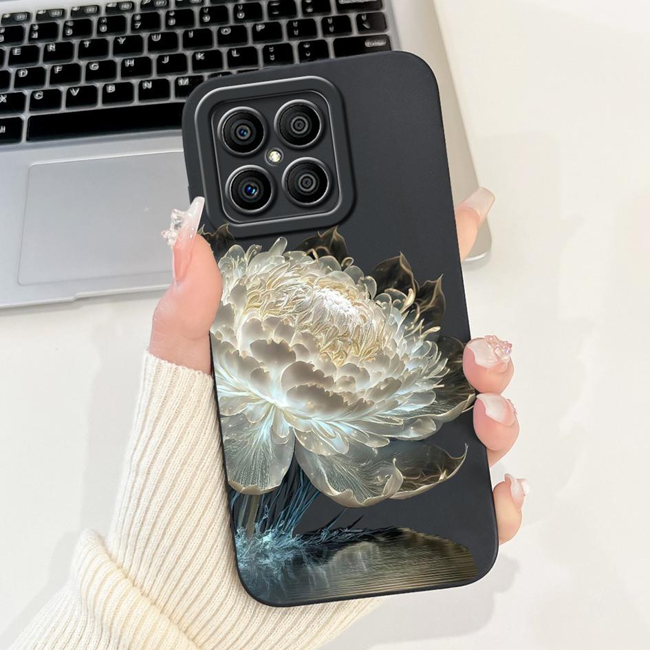 For Honor X6 X8 5G Case Popular Flower Bowknot Soft Silicone Shockproof Bumper For HonorX8 HonorX6 TFY-LX1 VNE-LX1 VNE-N41 Cover