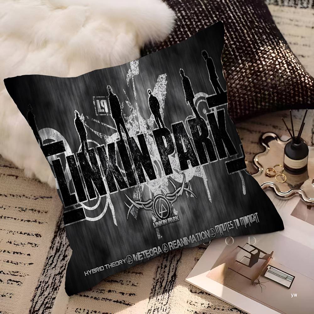 L-Linkin Hot Band Park Cushion Cover Pillowcase Upholstery Sofa Throw Pillow Home Decor Pillowcas